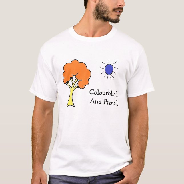 Camiseta Colourblind e orgulhoso (Frente)