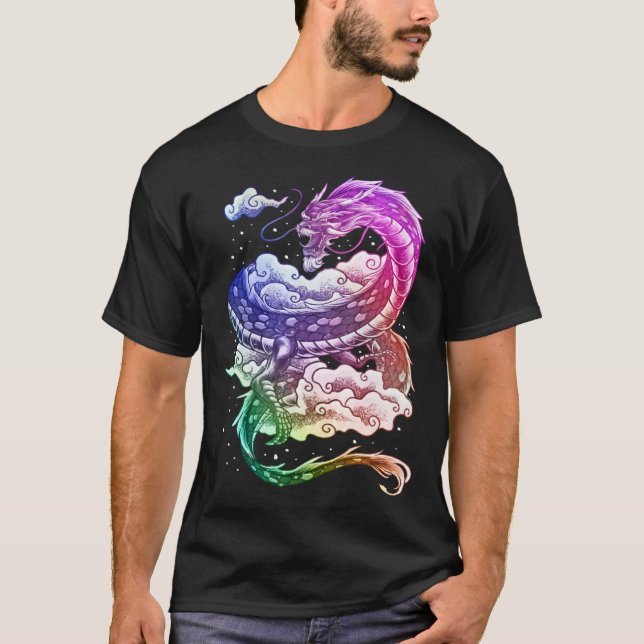 Camiseta Coloured Japanese tradition dragon (Frente)