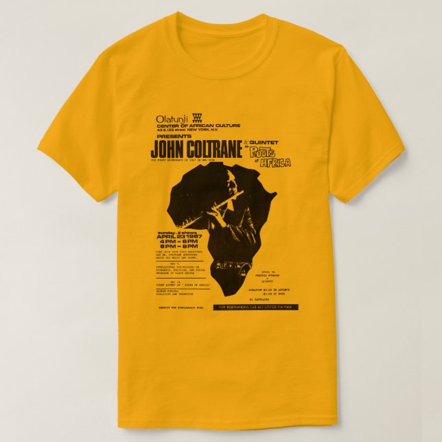 Camiseta Coltrane The Olatunji Concert (Frente do Design)