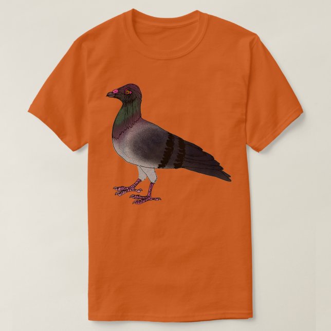 Camiseta Columba livia 2 (Frente do Design)