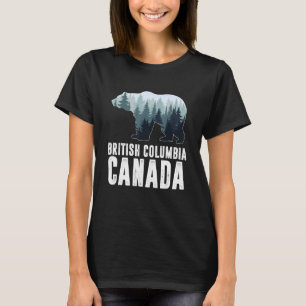 Camiseta Colúmbia Britânica Vancouver Canadá Ursa Fores Ver