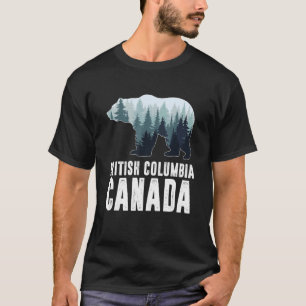Camiseta Colúmbia Britânica Vancouver Canadá Urso Verde Flo