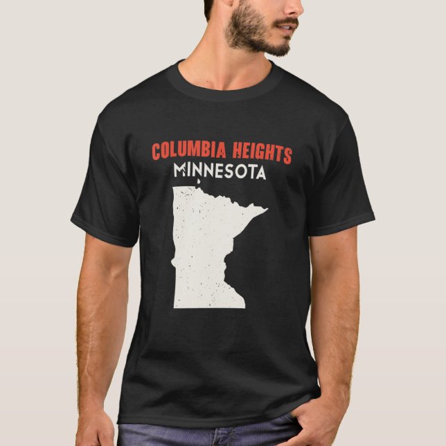 Camiseta Columbia Heights Minnesota USA State America Trave (Frente)