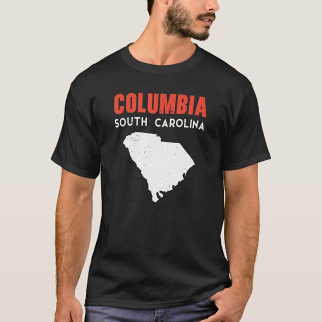 Camiseta Columbia South Carolina USA State America Travel (Frente)