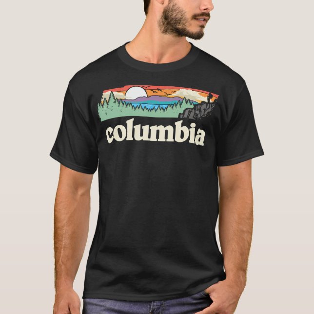 Camiseta Columbia Tennessee ao ar livre - Gráfico da Nature (Frente)