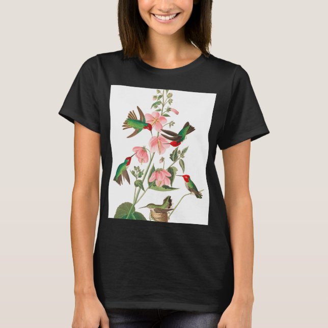 Camiseta Columbian Humming por John James Audubon (Frente)