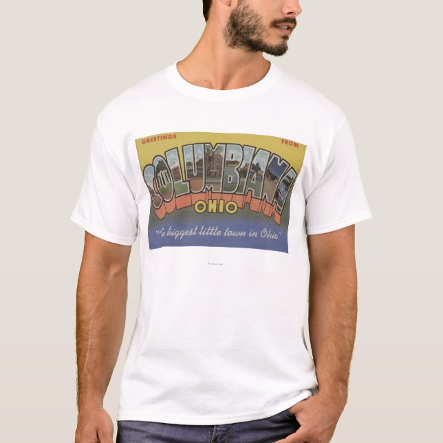 Camiseta Columbiana, Ohio - grandes cenas da letra (Frente)
