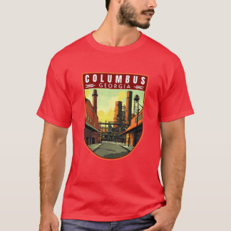 Camiseta Columbus in Georgia USA Vintage Travel Art Emblem