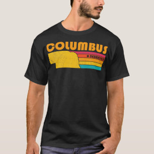 Camiseta Columbus Nebraska Vintage angustiou Souvenir