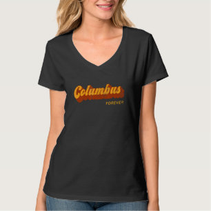 Camiseta Columbus Oh Forever Residente Ohio Detecção Local