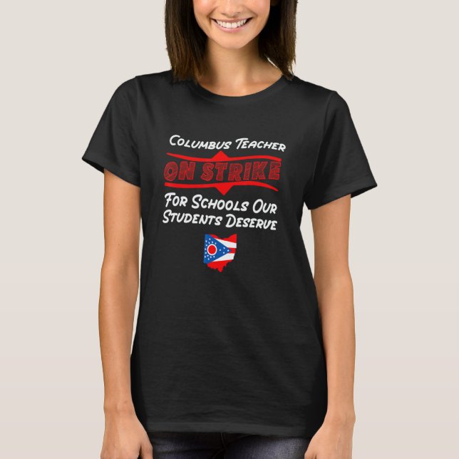 Camiseta Columbus Ohio School Teachers Strike OH Teacher (Frente)