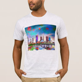 Camiseta Columbus Skyline Grafite Art