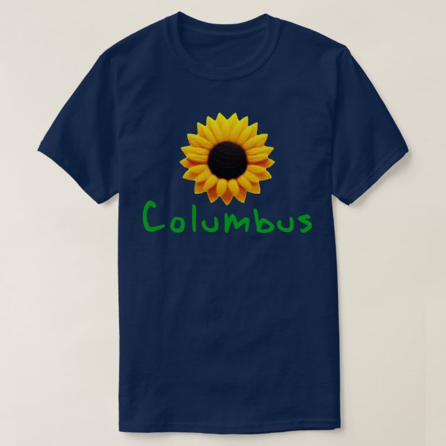 Camiseta Columbus Sunflower (Frente do Design)
