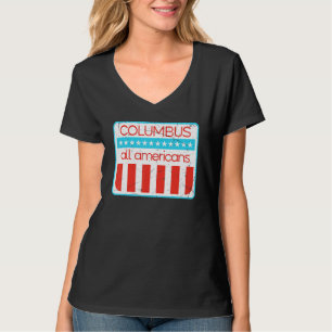 Camiseta Columbus Todos os Americanos Retro 4 de Julho 1