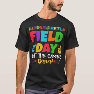 Camiseta Coluna Arco Arco-Íris do Dia de Diversão do Campo