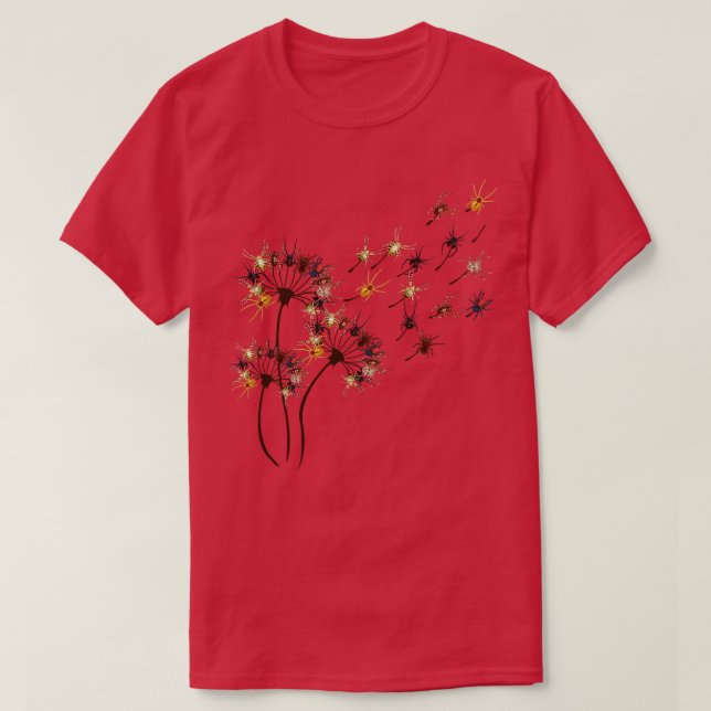 Camiseta Coluna de Aranha Dandelion (Frente do Design)