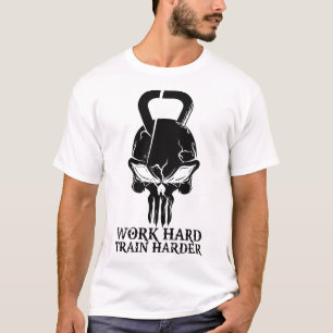 Camiseta Coluna de Duro de Trabalho Mais Forte