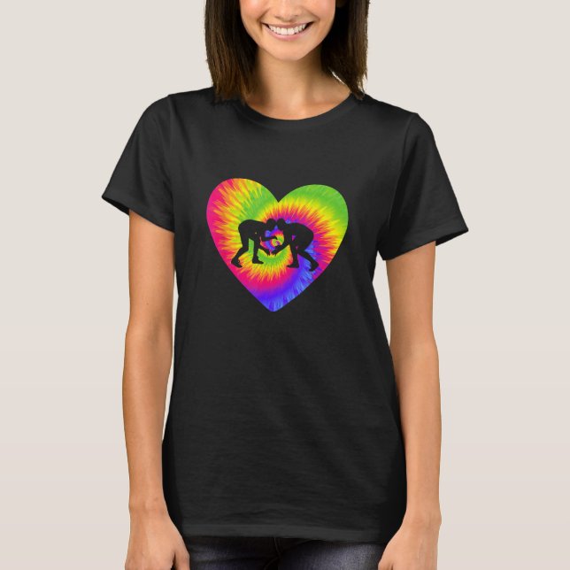 Camiseta Coluna de Luta Tie Dye Heart Pro (Frente)