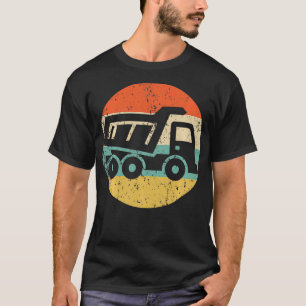 Camiseta Coluna de Volta Estilo de Vintagem de Caminhão Pes