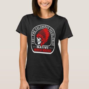Camiseta Coluna Indígenas Americana Nativa Dia 12 de outubr