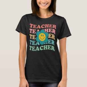 Camiseta Coluna Inspirativa de Professores Retro Escolares 