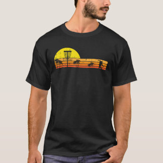 Camiseta Coluna Palmeira de Golfe Homens Retro Frisbee Frol