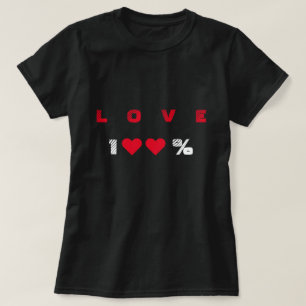Camiseta com 100% AMOR