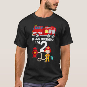 Camiseta Com 2 anos, é o meu filho segundo aniversário-pilo