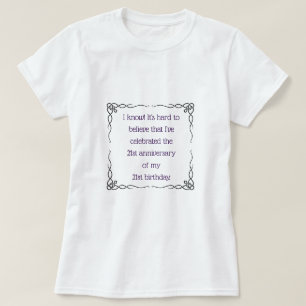 Camiseta Com 42 anos ou mais