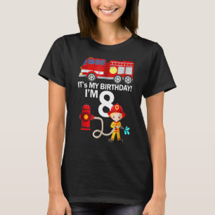 Camiseta Com 8 anos, é o meu quarto aniversário.