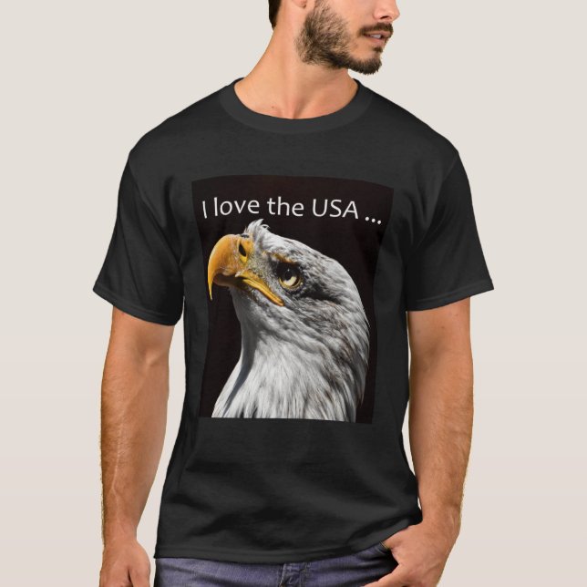 Camiseta com a águia impressão Eagle Love Animal Eagl (Frente)