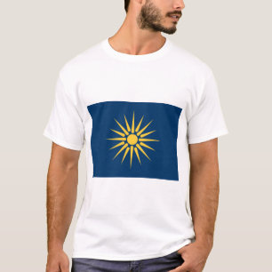 Camiseta com a Bandeira da Macedônia, Grécia