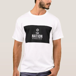 CAMISETA COM A IMPRESSÃO 'A NAÇÃO'