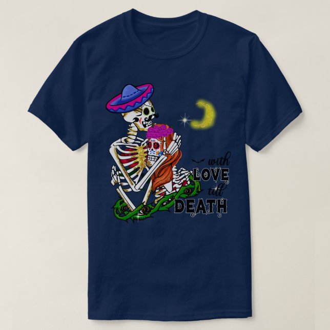 Camiseta Com Amor Até Morte (Frente do Design)