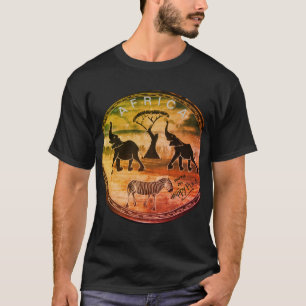 Camiseta Com Amor Da África Selvagem Safari