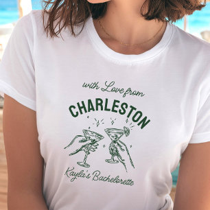 Camiseta Com Amor De [Sua Cidade] Bachelorette Personalizad