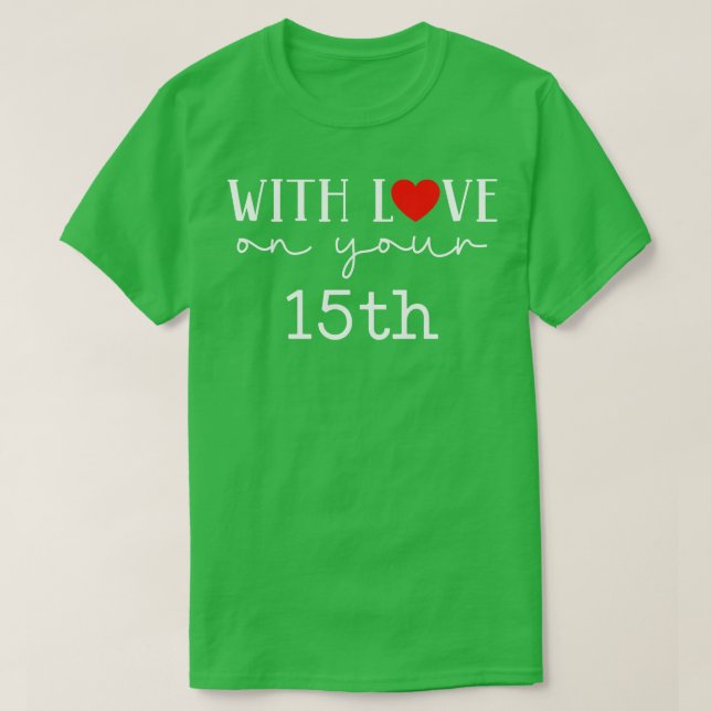 Camiseta Com Amor Na Sua 15 (Frente do Design)
