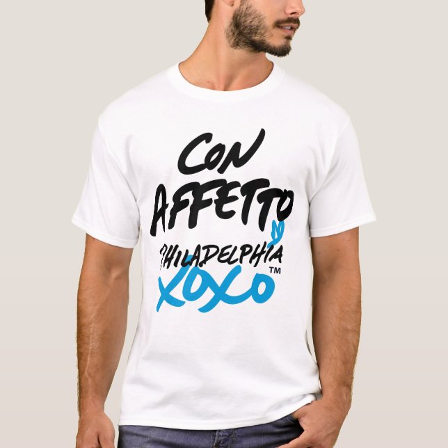 Camiseta "Com amor" no t-shirt italiano (Frente)