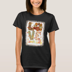 Camiseta Com amor sangrento Turquia Leopard Feliz Ação de G