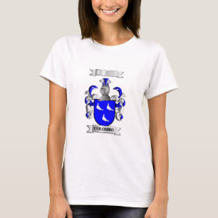 Camiseta Com Apelido Italiano Colombo E escudo