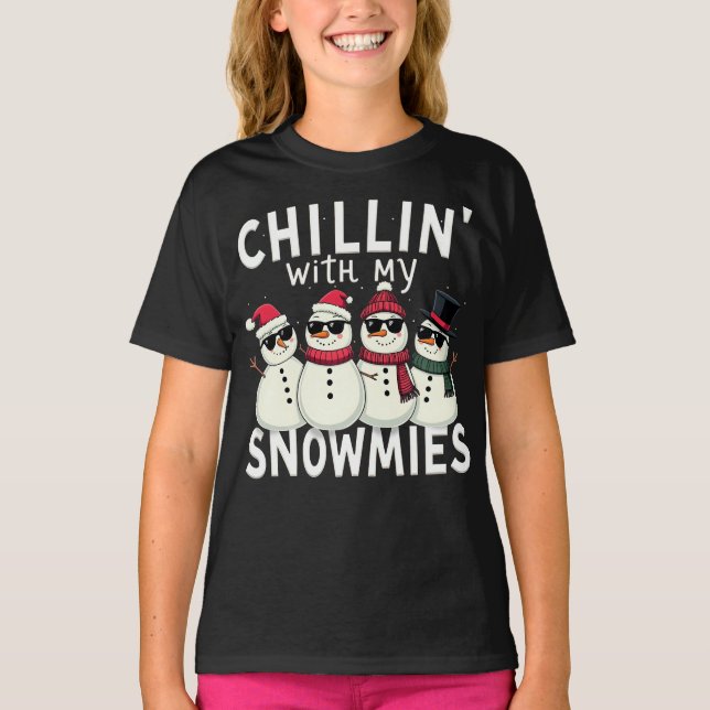 Camiseta Com As Minhas Neves Engraçadas Feliz Natal (Frente)