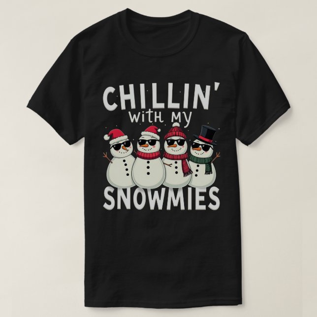 Camiseta Com As Minhas Neves Engraçadas Feliz Natal (Frente do Design)