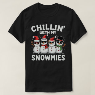 Camiseta Com As Minhas Neves Engraçadas Feliz Natal