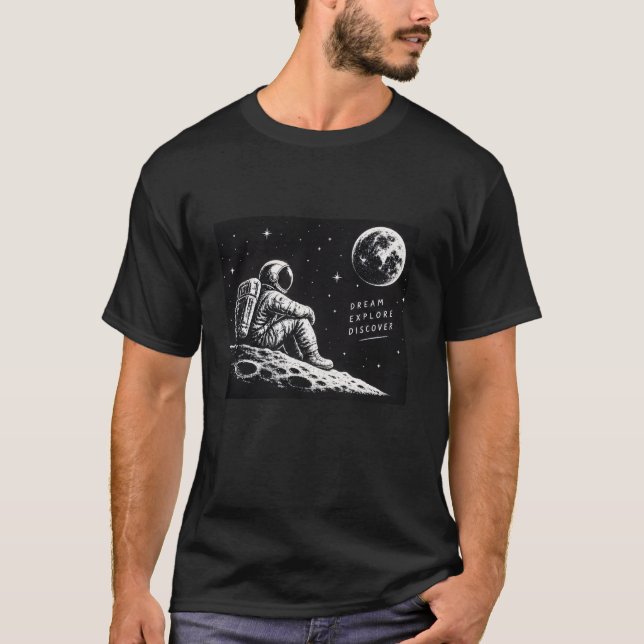 Camiseta com astronauta  (Frente)