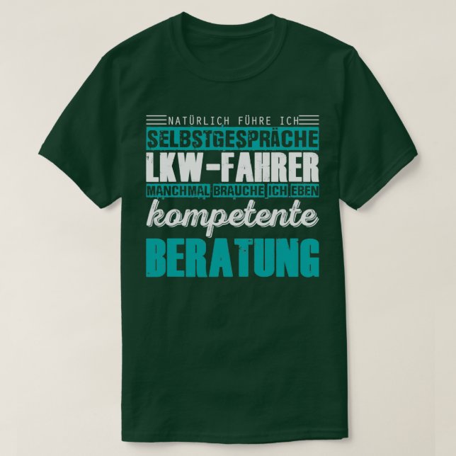 Camiseta com base no tema dos motoristas de caminhões é um  (Frente do Design)