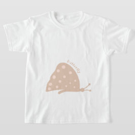 Camiseta com bela Borboleta Laranja minimalista