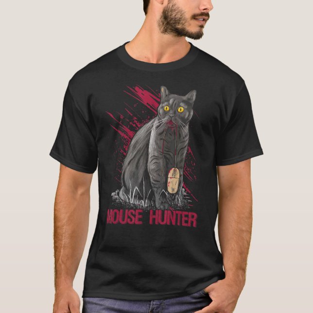 Camiseta com Caça Ratos Gatos (Frente)