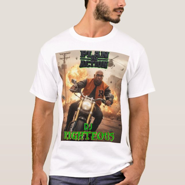 Camiseta com Capa do Álbum Plan In Action (Frente)