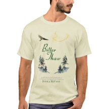 camiseta com capa do livro Bitter Thaw