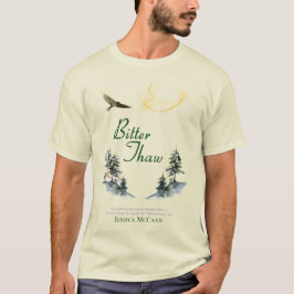 camiseta com capa do livro Bitter Thaw